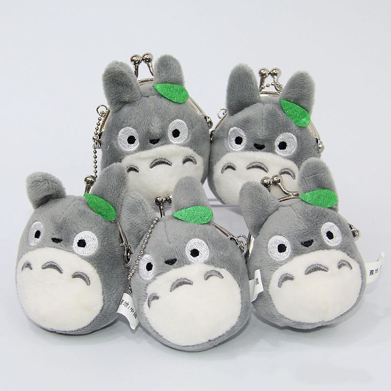 Totoro Jiranku Kiri Mainan Boneka Mewah Mini Holder Dompet Koin Mainan Hadiah