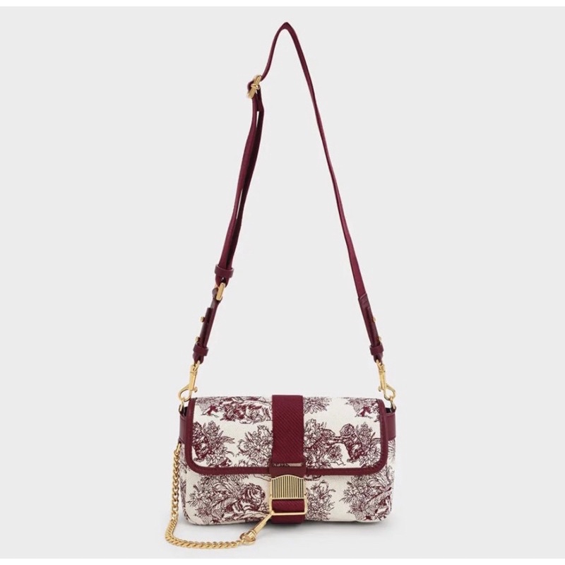 C Tiger Calligraphy Cahin Link Shoulder Bag