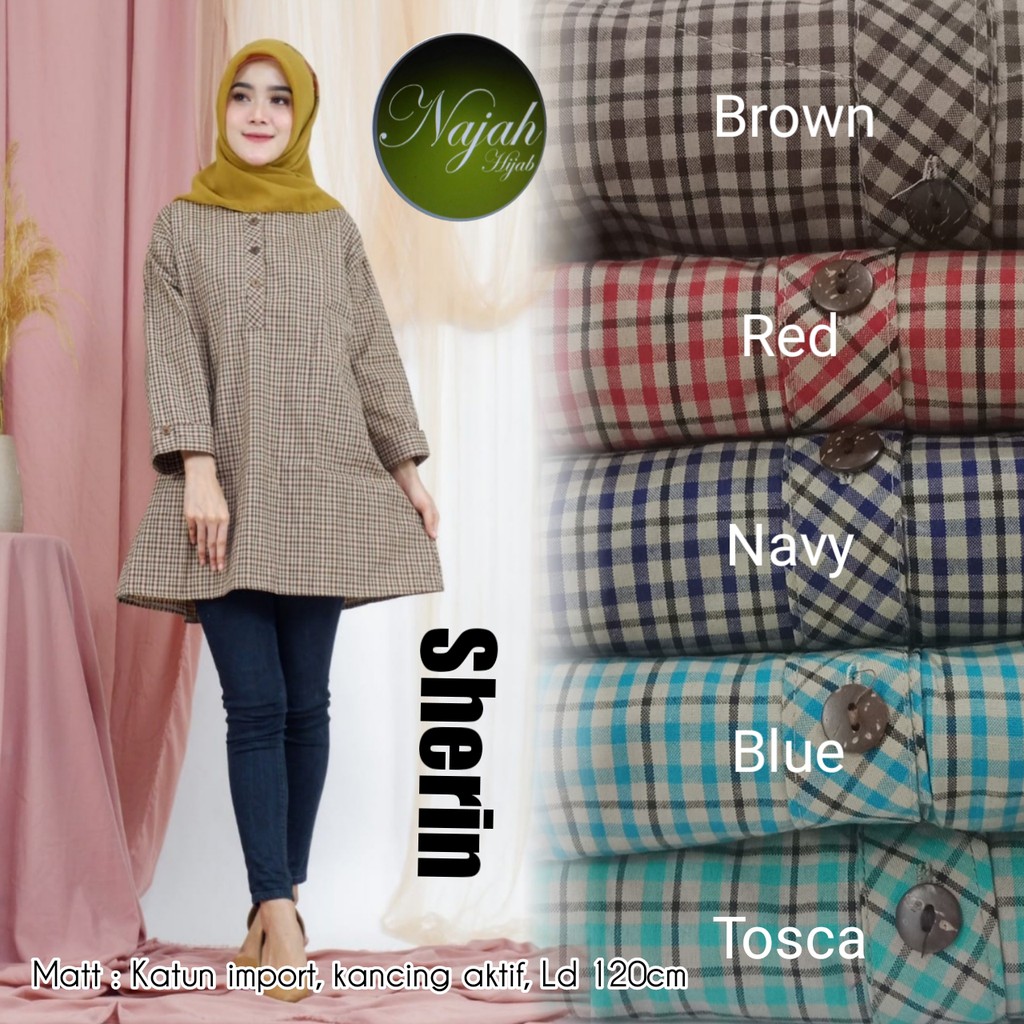 Sherin Tunik By Najah| Suplier Hijab Solo| Grosir