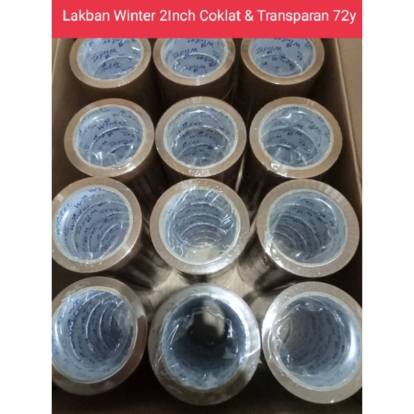 

Lakban Winter Tape 2 Inchi 72y Tersedia Warna Coklat dan Transparan Kualitas Bagus