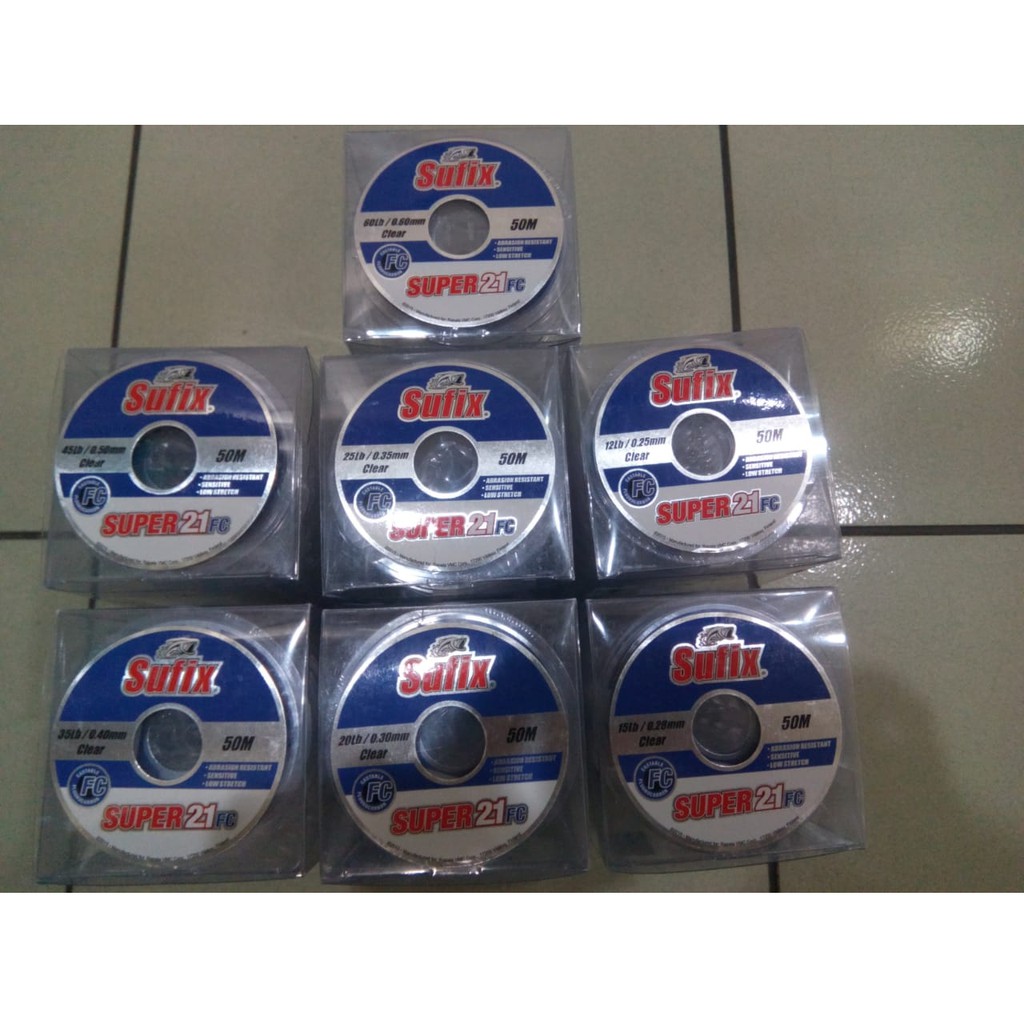 SUFIX SUPER 21FC 20lb Senar Leader