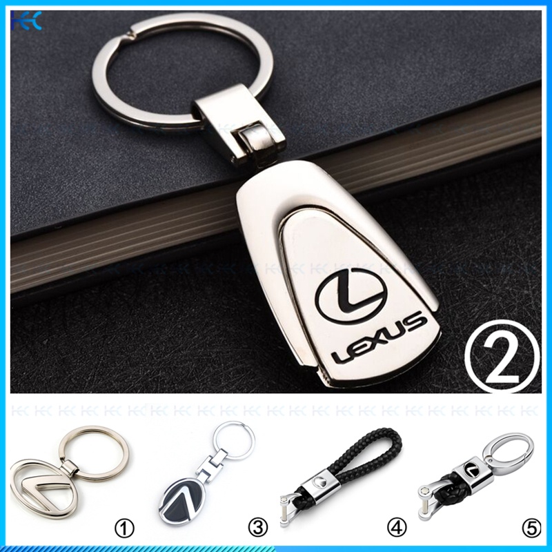 Set Gantungan Kunci Bahan Alloy Dengan Logo Untuk Lexus