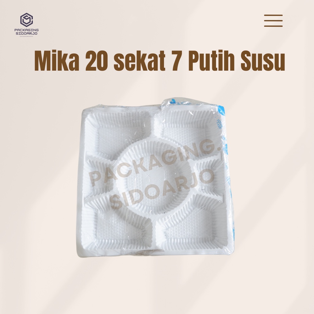 MIKA TDB 20 SEKAT 7 PUTIH SUSU/Mika nasi sekat 7 putih susu uk 20/ Mika nasi sekat