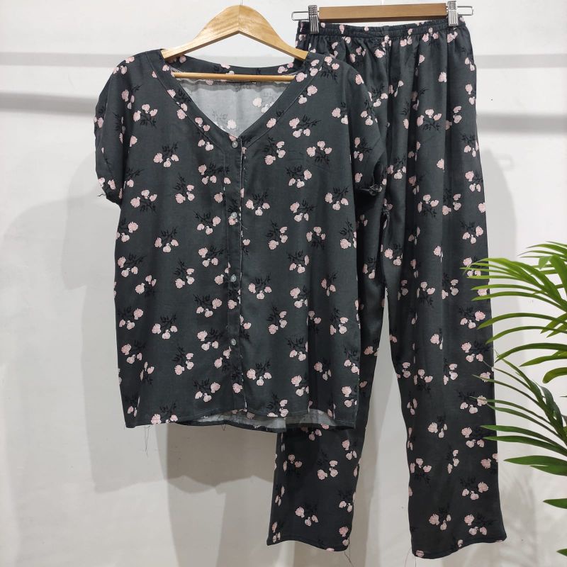 PIYAMA KANCING HITS PIYAMA KANCING BUSUI | PIYAMA RAYON | HOMEWEAR-NK Y