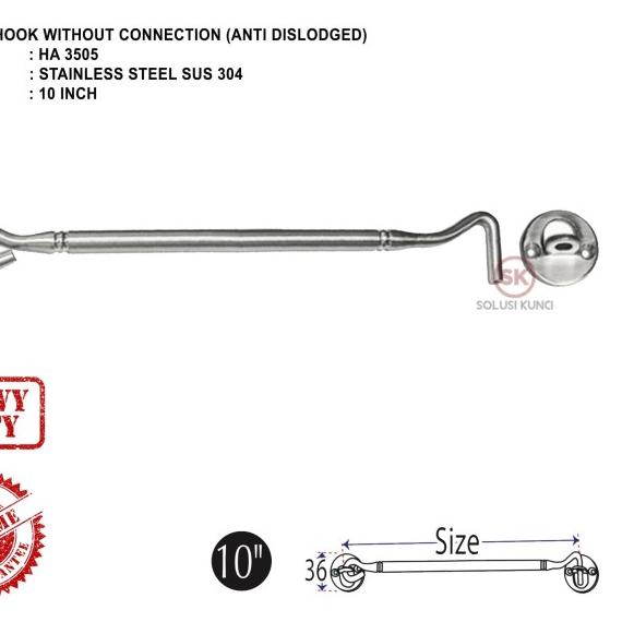 ☜ Hak Angin 10" Stainless Steel SUS 304 RAFES / ANTI PATAH GARANSI  ✳