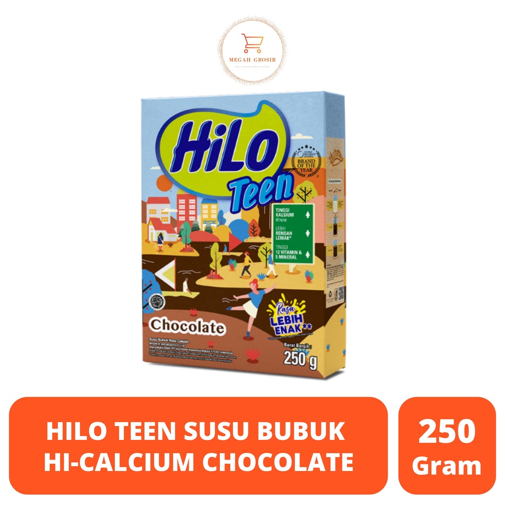 

HILO TEEN SUSU BUBUK HI-CALCIUM CHOCOLATE BOX 250G