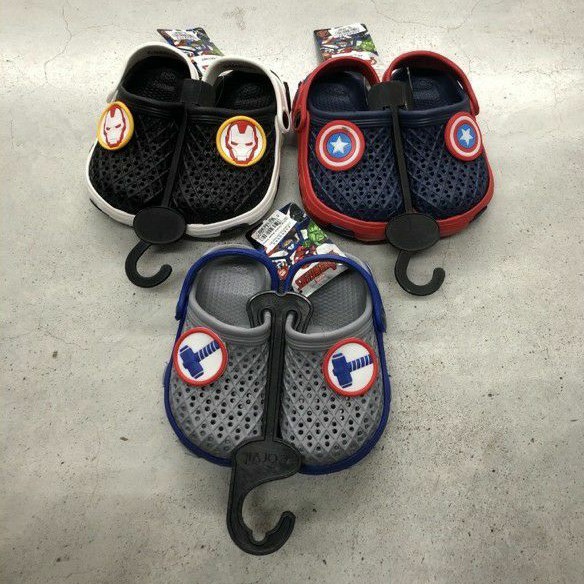 Sandal Zandilac Anak Cowok Laki-lak Slip On Selopi Avengers Iron Man Thor Bakpao Baim CH730019LK
