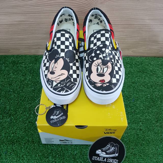 Jual SEPATU VANS CLASSIC SLIP ON MICKEY MOUSE 100% ORIGINAL BNIB FREE