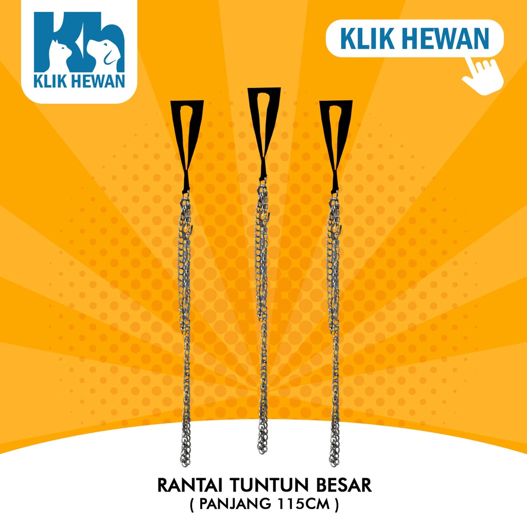 Tali Rantai Tuntun Harness Anjing Besar Semua Jenis Besi