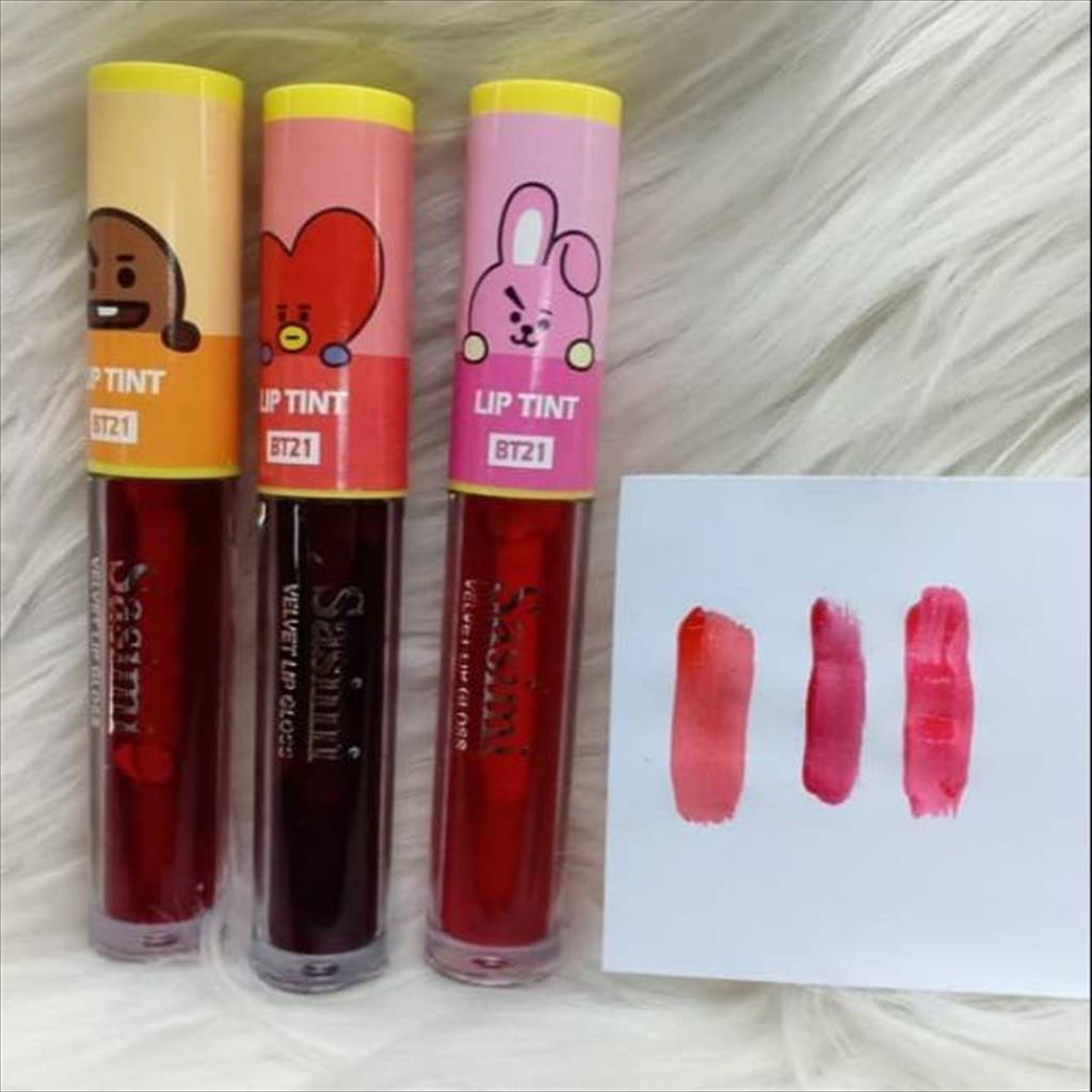 MJS 820 - LIP TINT LIP COLOUR LIP GLOSS SASIMI MOISTURIZING &amp; LIQUID BT21