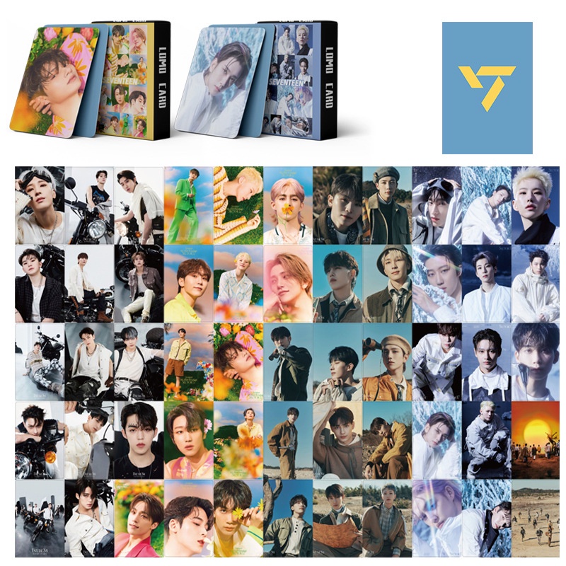 55pcs Kartu Lomo Foto Kpop SEVENTEEN Album