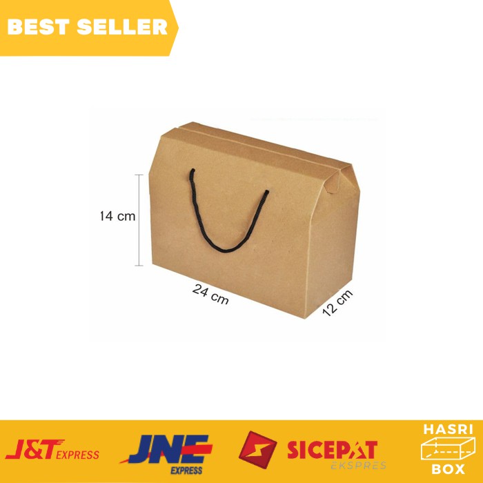 

Dus Jinjing Paperbag Dus Box Tenteng Jinjing Kotak Packaging Hampers Dus Box Coklat Gift Box - 5pcs