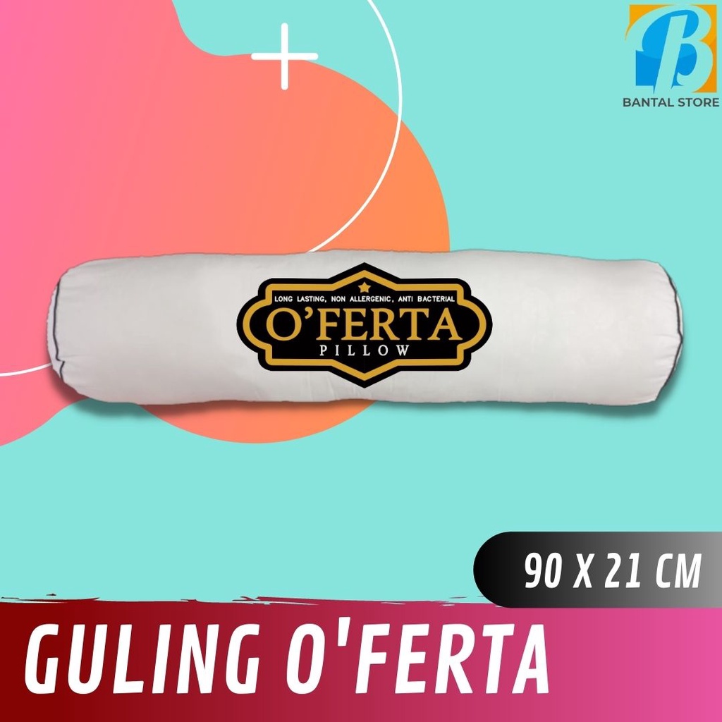 Bantal Guling Hotel OFERTA Murah Isi Silikon ukuran 90 x 21 cm