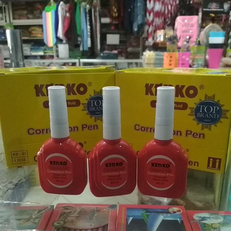 

Correction Pen Kenko Ke 01 tipe x merah penghapus bolpen cair