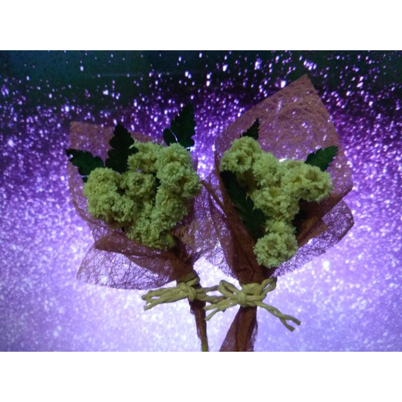mini bouquet edelweis flower buket bunga edelweis buket kecil kertas tisu