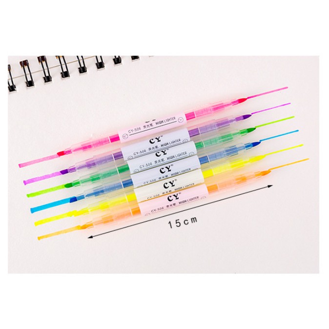 Set Stabilo Warna DOUBLE SIDE Isi 6 in 1 / Set Highlighter Warna Isi 6in1 / Stabillo Warna-Warni Set