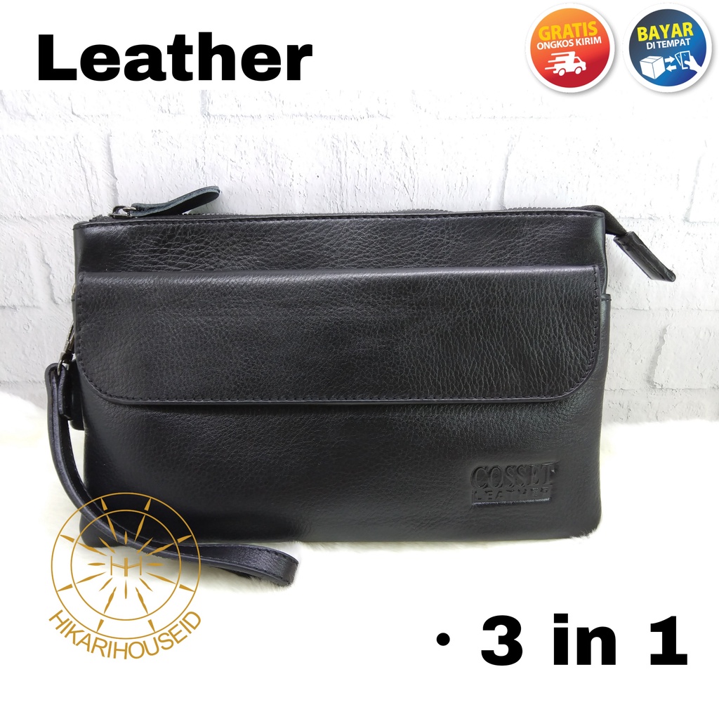 TAS SELEMPANG KECIL KULIT ASLI | HANDBAG KULIT | CLUTCH | COSSET | 003