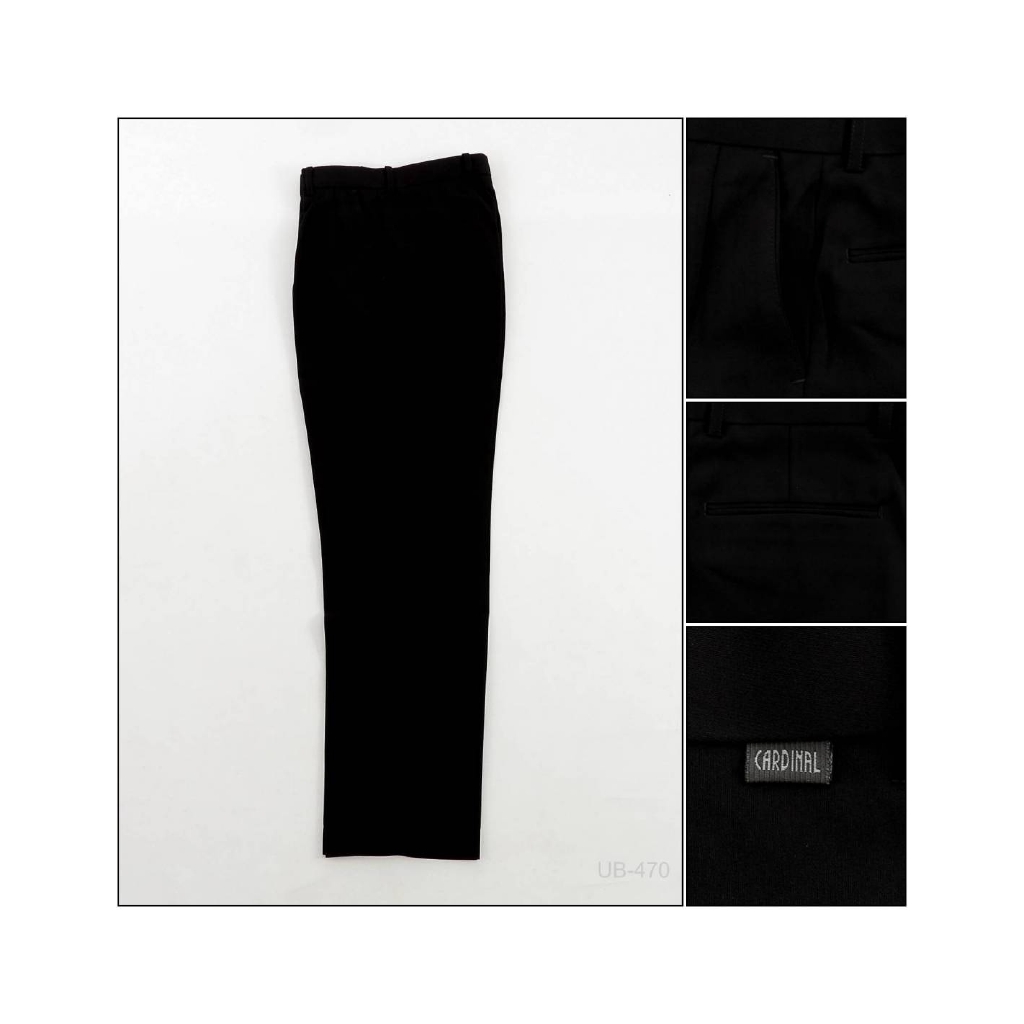 [057000470] Celana Panjang Formal Cowok Hitam Cardinal 27-32