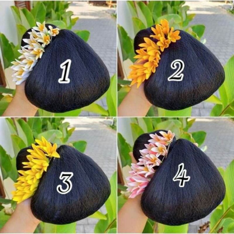 semanggi pusuh jepun / set sanggul bali / semanggi kamboja / bunga rejang renteng / set sanggul bali