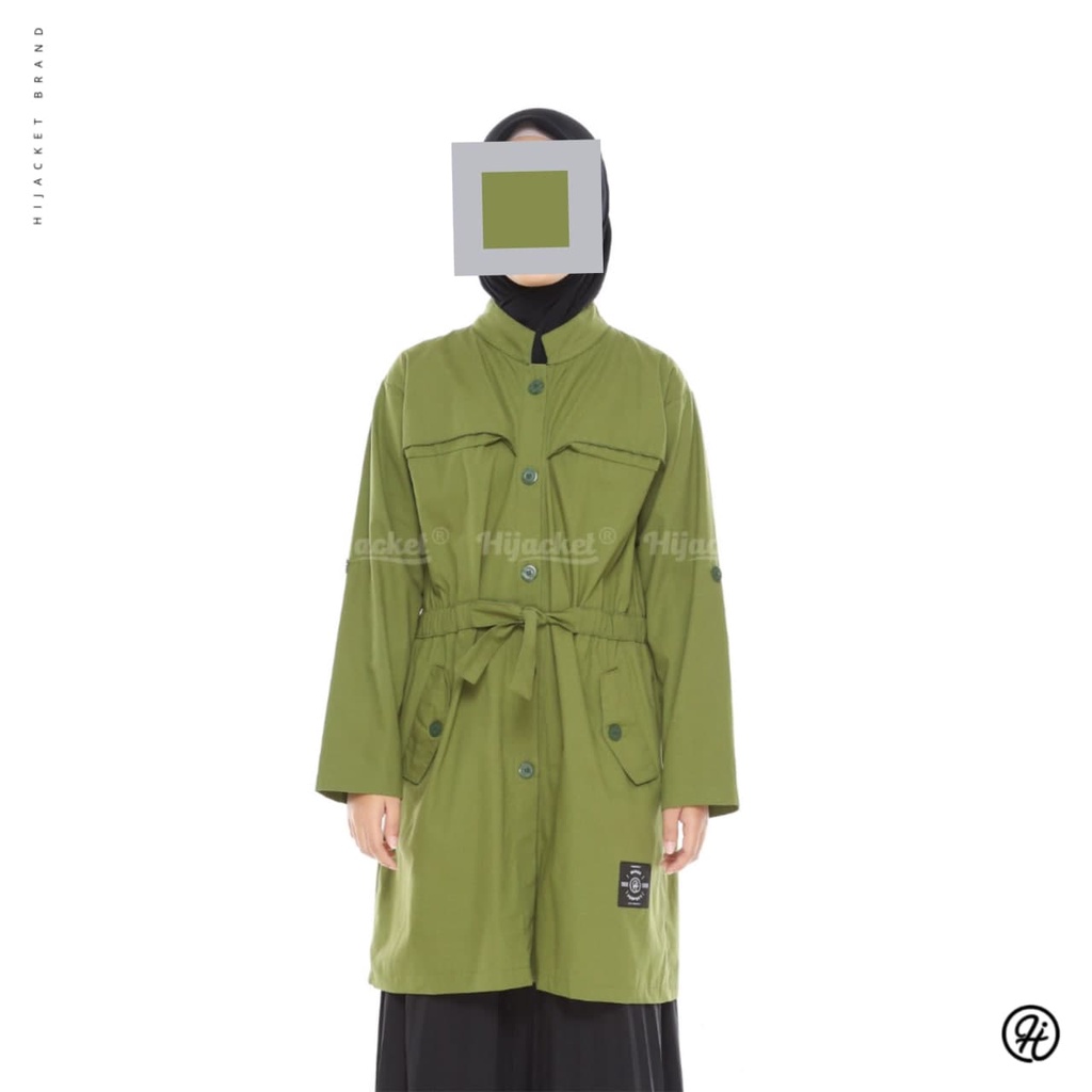 HIJACKET VALERIA II JAKET MUSLIMAH II JAKET HIJABER-GREEN