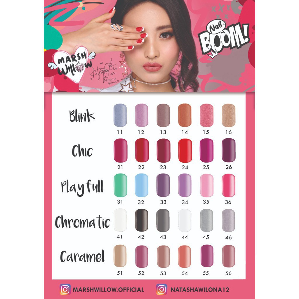 ⭐BAGUS⭐ [BISA PILIH WARNA] MARSHWILLOW NAIL POLISH BOOM | Kutek / Cat Kuku Ecer