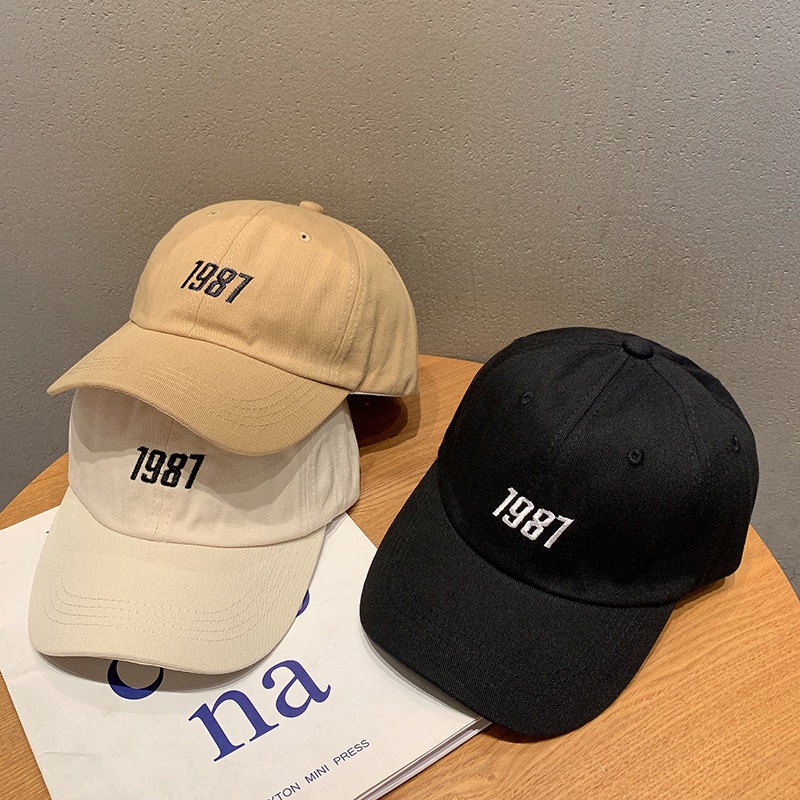 1987 Baseball Cap Korean Style Trendy Sunscreen