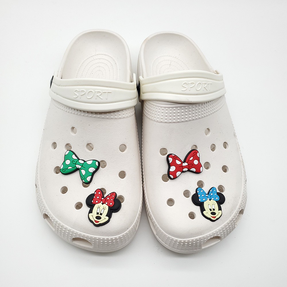 Charms Pin Bentuk Kartun mickey mouse Untuk Sepatu Tas