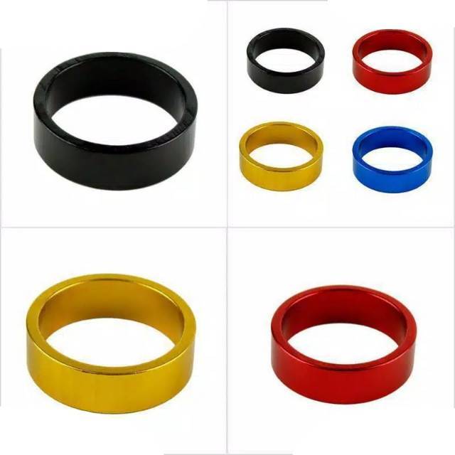 Ring Spacer Alloy Karbon 10mm Extender Stem Peninggi Gasket Headset Fork MTB