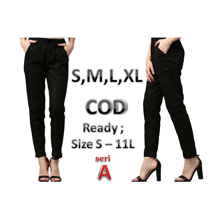 READY Baggy  Pants  PREMIUM Celana  Kerja Wanita Size M  