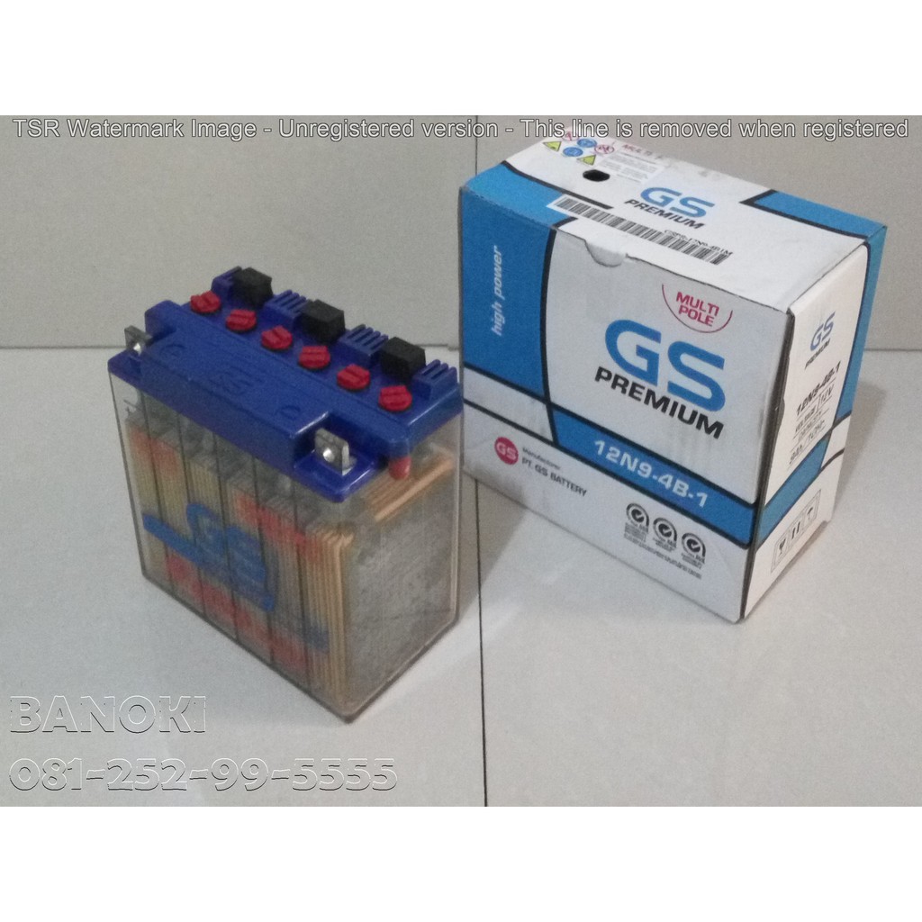 Aki Motor Gs Premium 12N9-4B -1