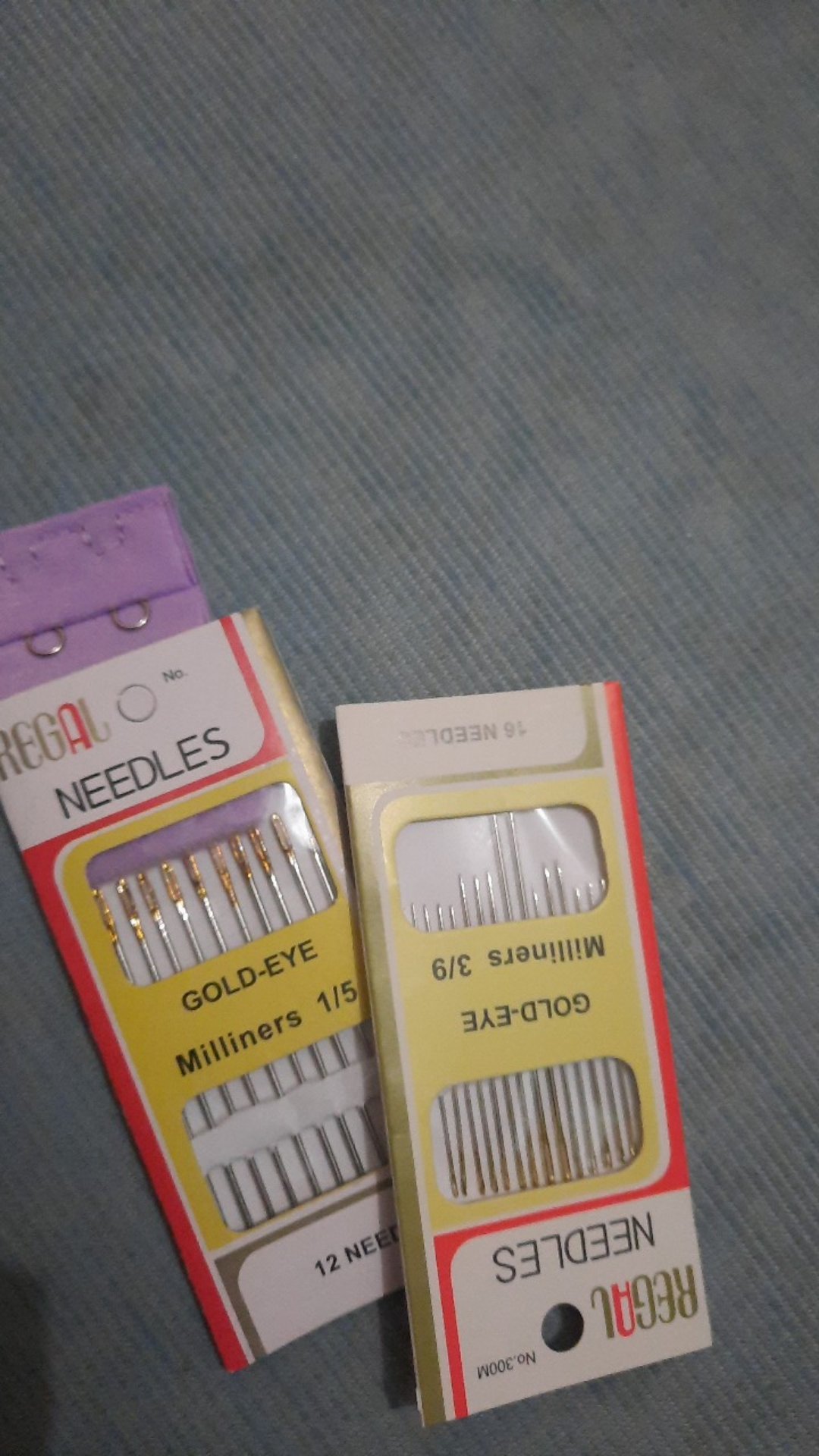 Jarum Jahit Tangan Regal Gold Eye Milliners 3/9 Isi 16 Pcs