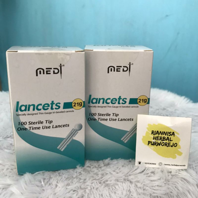 JARUM BEKAM 21G | Lancets Medilance