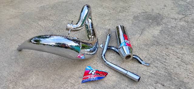 KNALPOT UDANG TRAIL NINJA R RR SS SATRIA 2 TAK SUZUKI TS 125 TS125 RX KING F1Z R FIZR FIZ R RXZ RXS-2