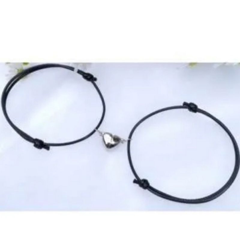 {COD}2PCS SEPASANG GELANG MAGNET LOVE |TALI WATERPROOF