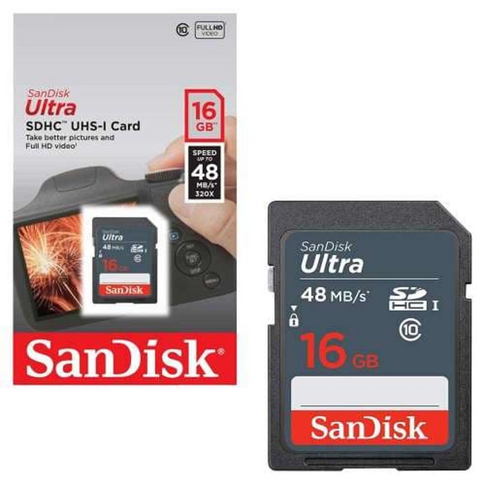 SanDisk Ultra SDHC UHS-I 16GB/48MB/s / Memori Sandisk 16GB