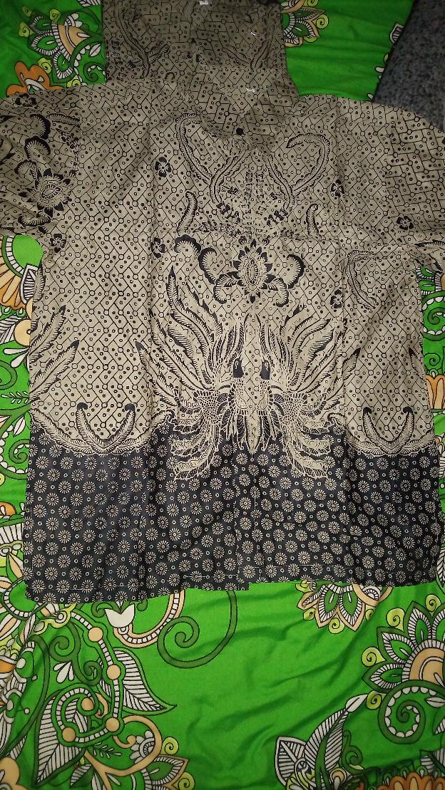 Maura Coupel Batik Couple Keluarga Sania Ruffle Ori Ndoro Jowi Dnt Motif Manuk Tarung