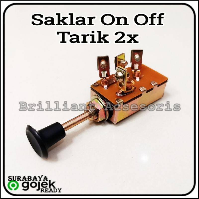 Saklar Switch ON - 1x tarik / 2x tarik / 3x tarik