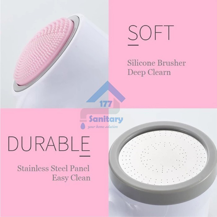 KINO JEPANG HEAD JET SHOWER BRUSH keran sikat mandi 2 IN 1 AIR KENCANG