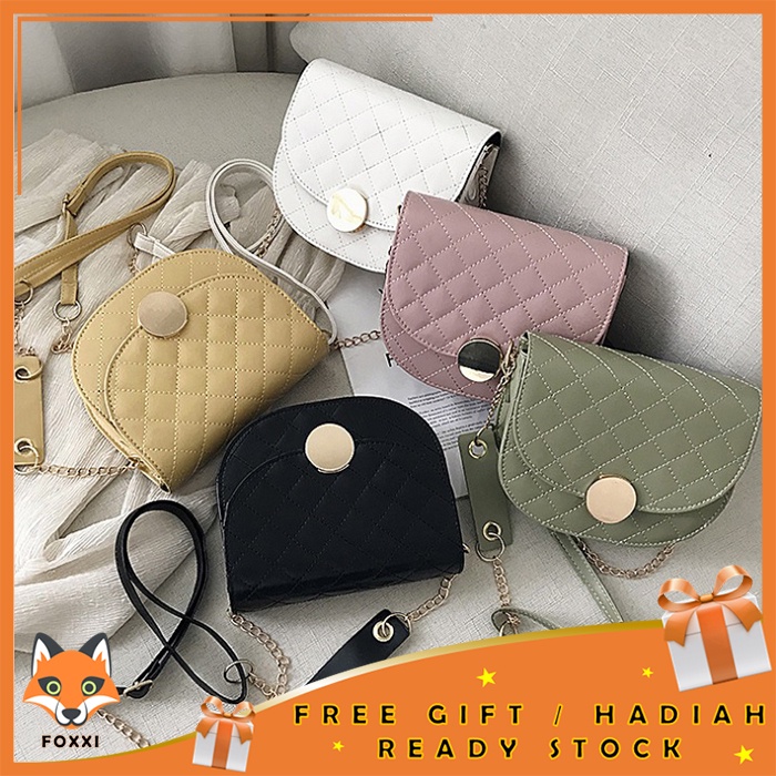 Foxxi - Tas Fashion Wanita / Sling Bag / Tas Selempang Satchel