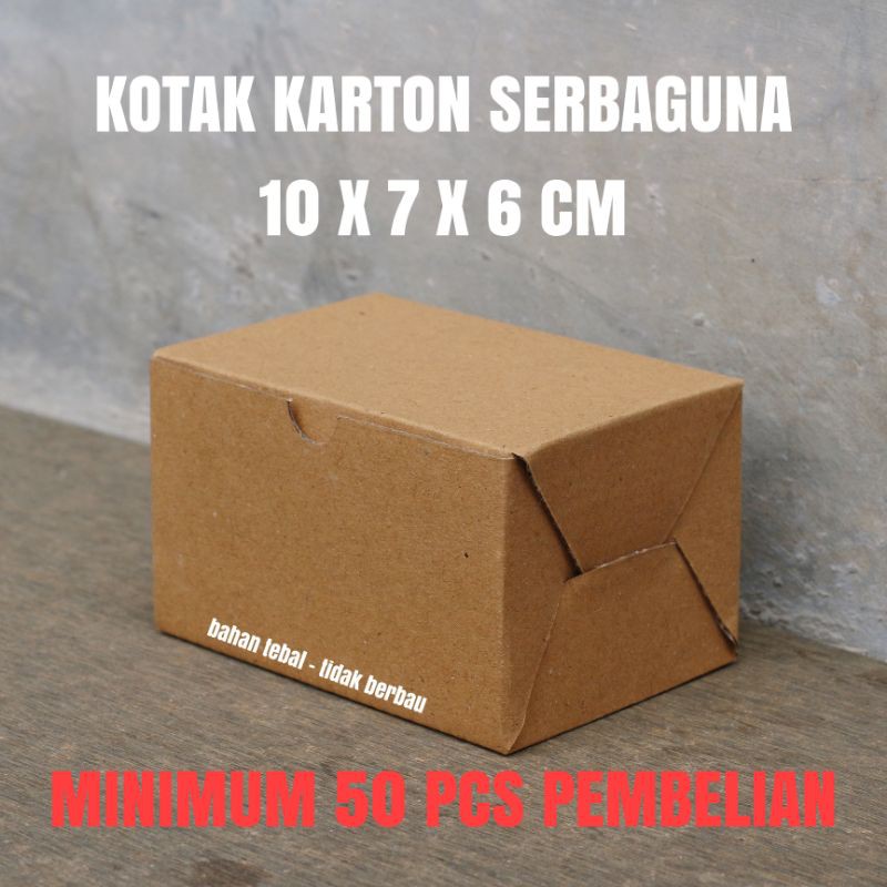 

KOTAK KARTON KARDUS PACKING - SNACK BOX 10X7X6 CM