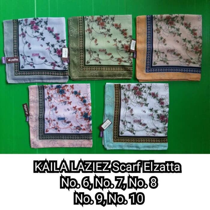 Unik Hijab Kerudung Segi Empat KAILA LAZIEZ Scarf ELZATTA Original Diskon