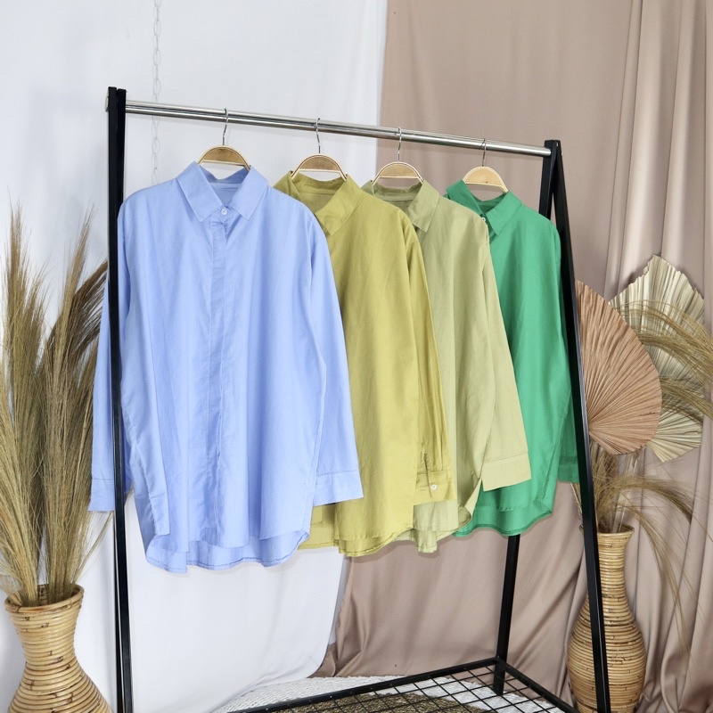 KARA.ID KEMEJA BASIC Jumbo - Kemeja Atasan Wanita