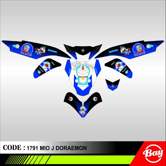 Best seller Stiker motor Sticker motor yamaha Mio J Mio gt doraemon lucu cantik