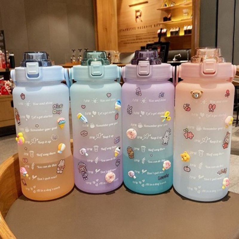 Botol minum viral 2Lt Free sticker