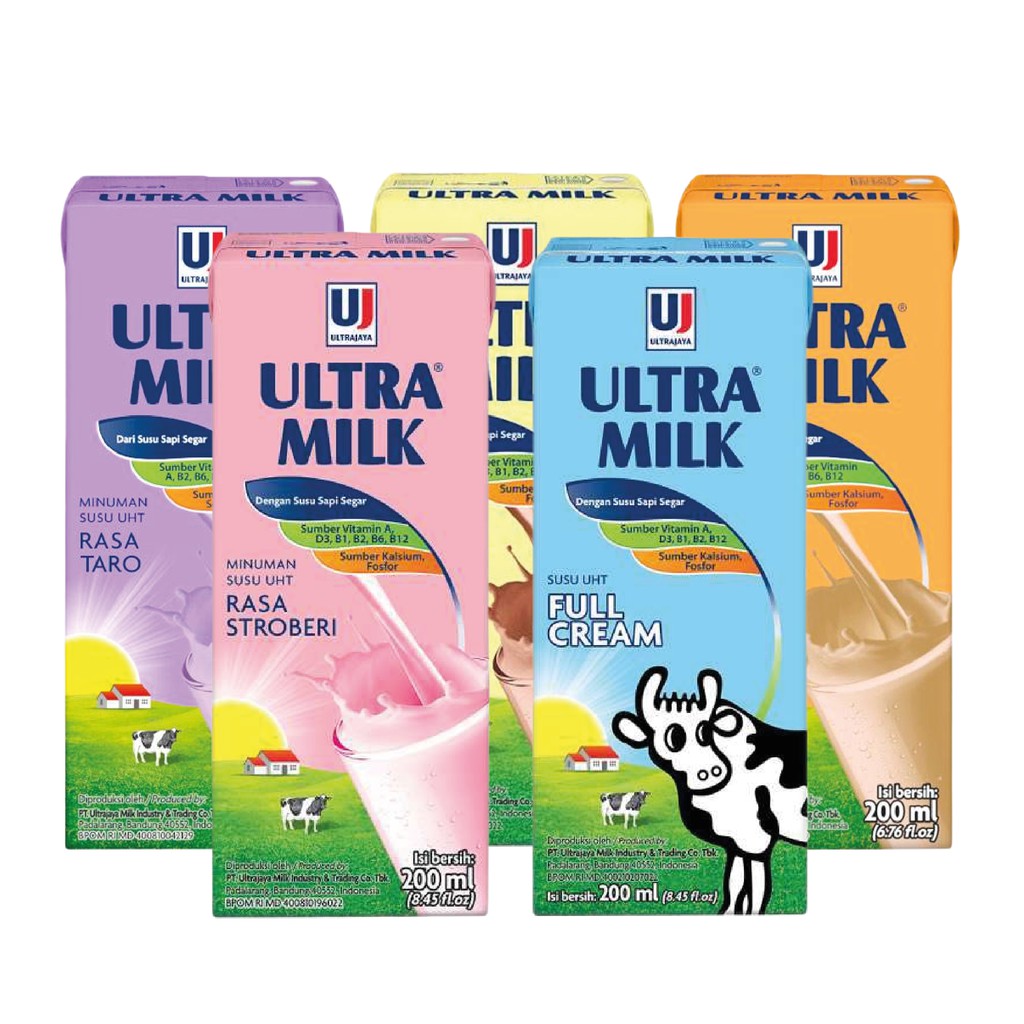 Jual Susu Ultra Milk Uht 200ml All Varian Grabgojek Indonesiashopee Indonesia 1452