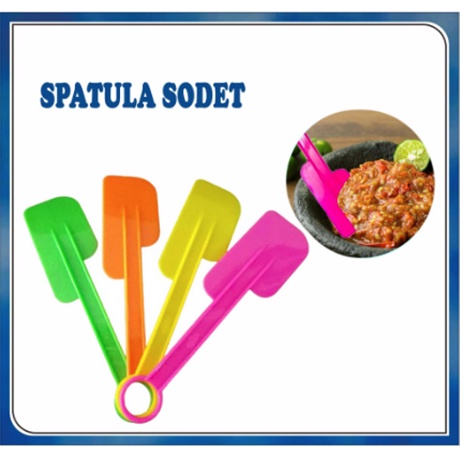 Spatula Sodet Plastik Warna Warni Solet Polesan Sambal Cabe Souvenir Pernikahan Khitanan Ulang Tahun