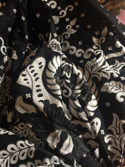 Dress Batik Kuning Putih