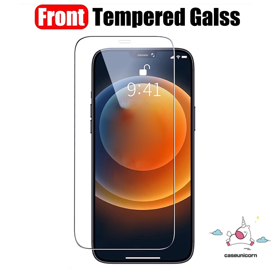 Pelindung Layar Tempered Glass 3 in 1 Untuk iPhone 11 13 Pro Max 12 Pro Max XR X XS Max 11 Pro Max 6 6S 7 8 Plus SE 2020