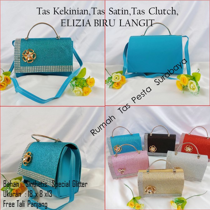 TAS PESTA LALA MODEL CLUCTH DAN SELEMPANG TERKESAN MEWAH DAN ELEGAN DERA SHOP99