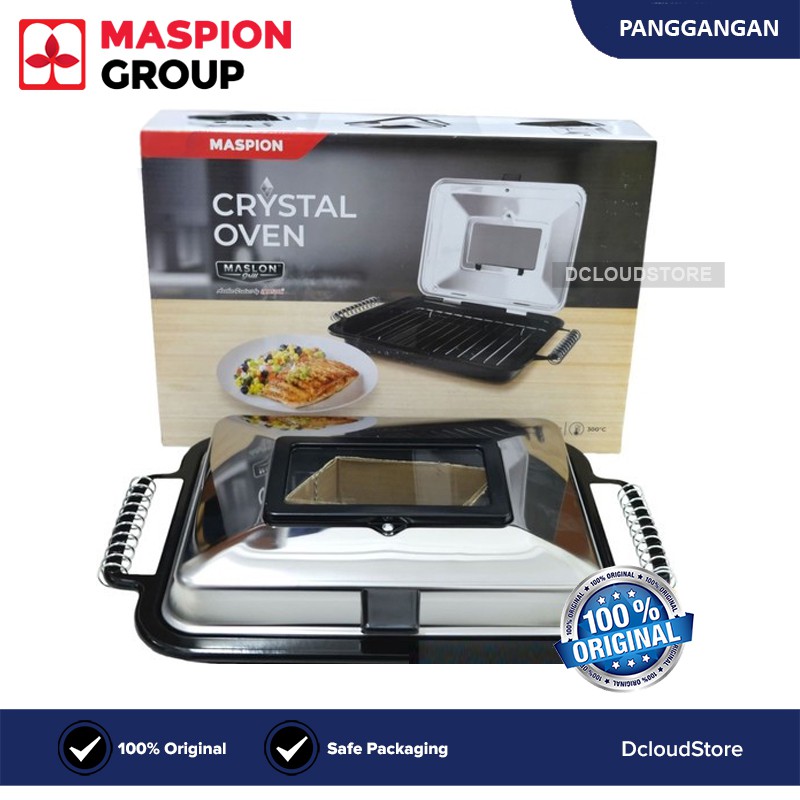 Oven Crystal Maspion Pemanggang Griller Panggangan Alat Panggang Grill